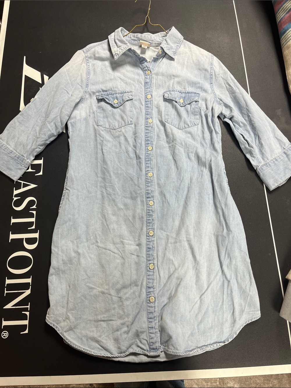 Merona Light Blue Denim Shirt Dress